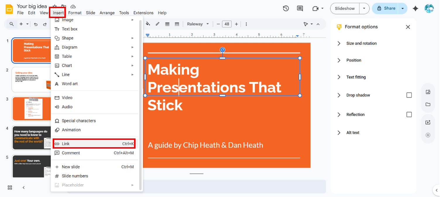 Виберіть посилання