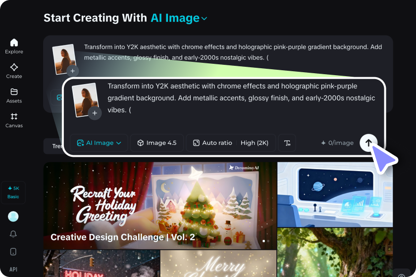 Envie sua foto para transformação