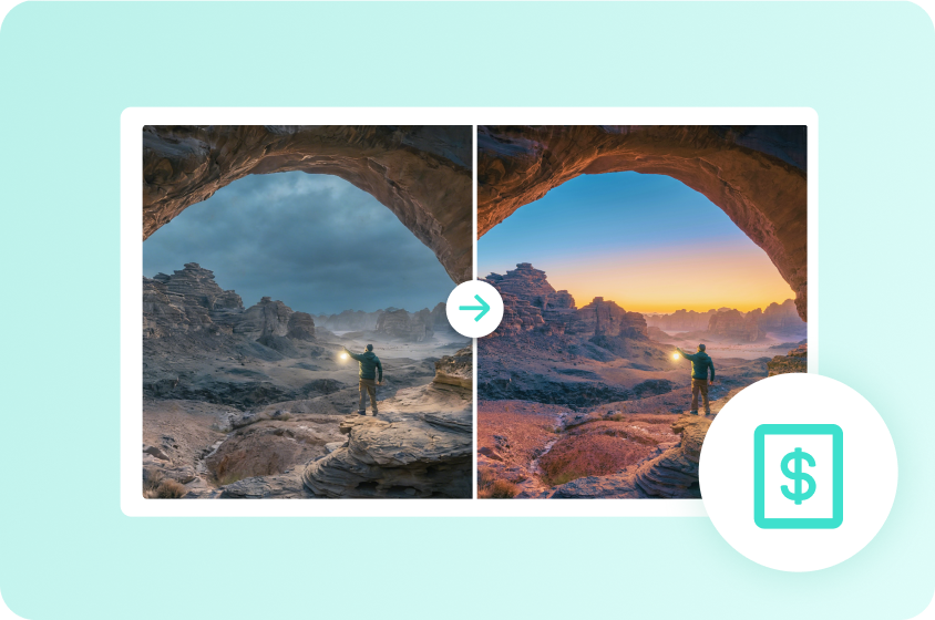 Restore dull photo saturation instantly