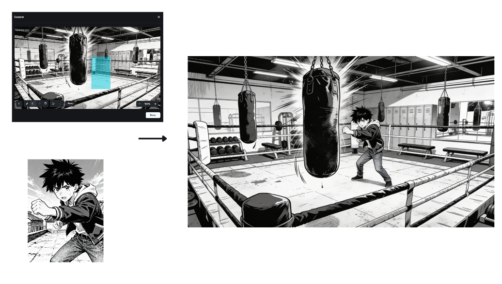 Interactive editing feature in Dreamina