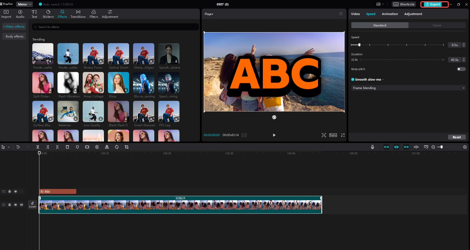 Export your video