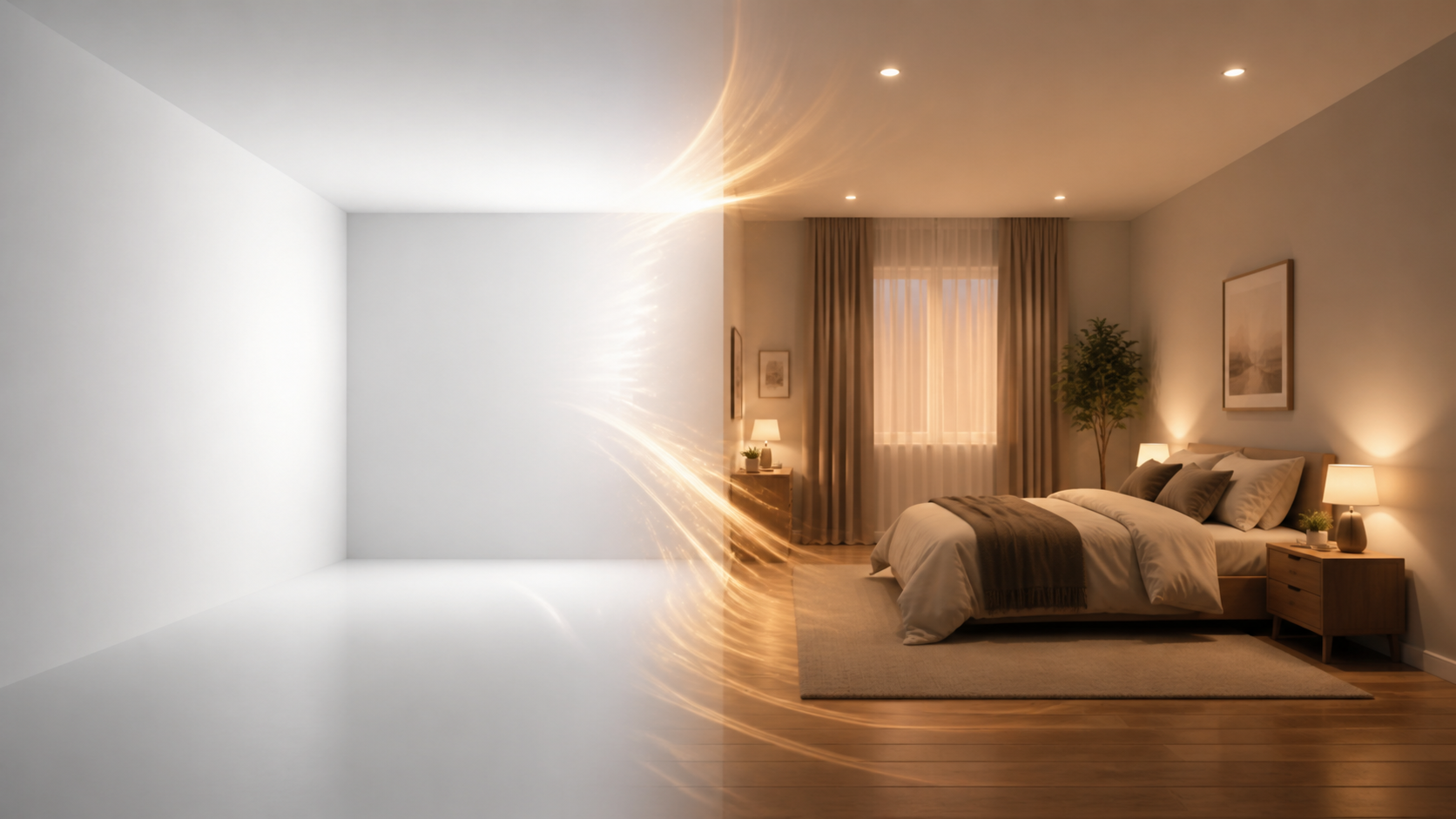 Box Room Transition Video com suporte visual 2