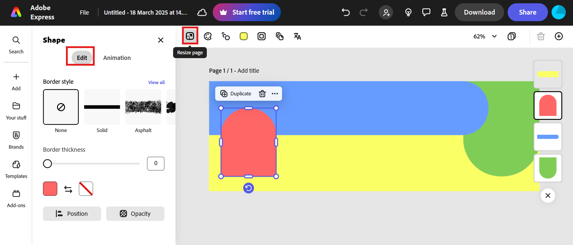Ajuste el tamaño del fondo de LinkedIn