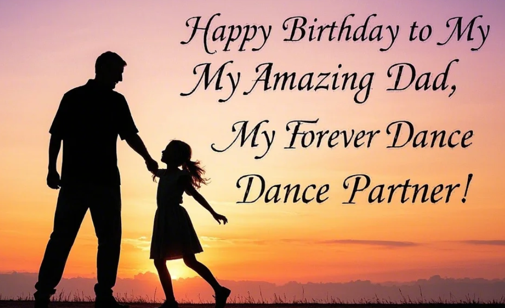 Tarjeta de cumpleaños para padre de hija