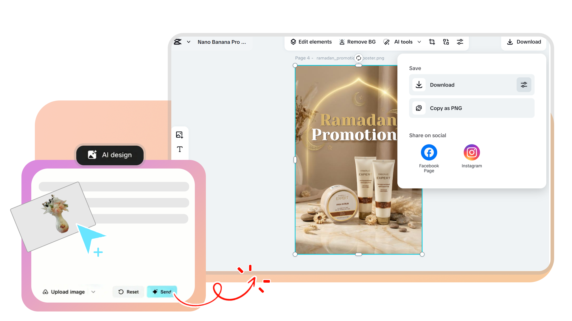 export or download your poster