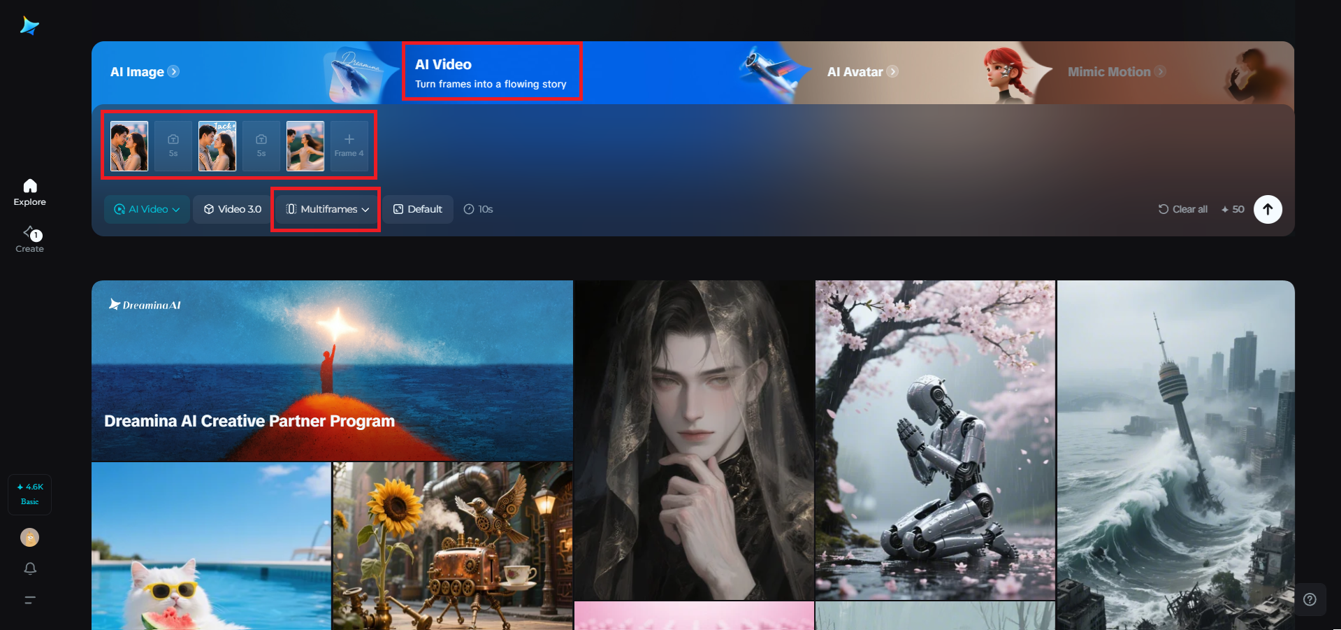 Laden Sie Ihre Referenzbilder oder Videoframes hoch