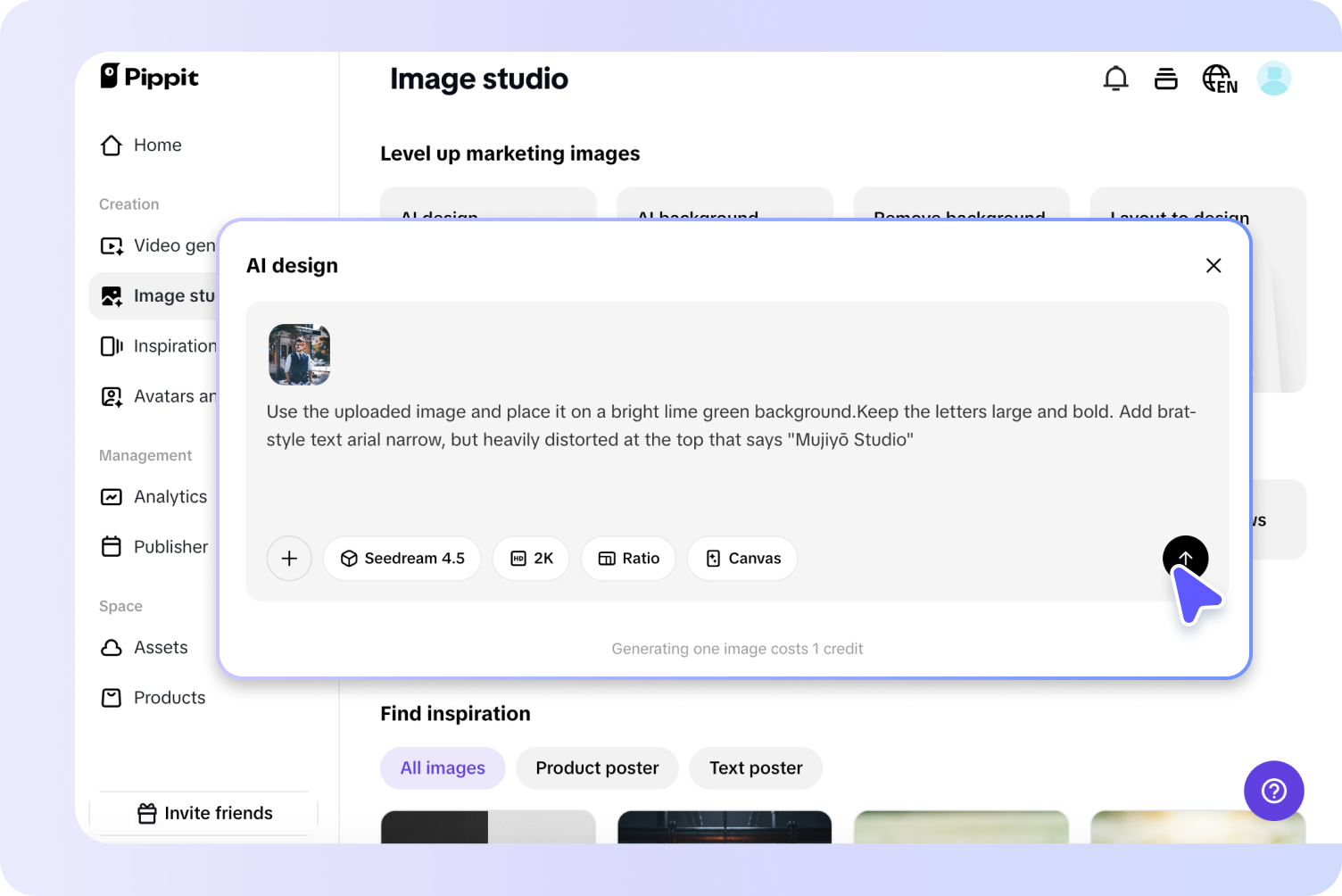 Creating the brat style image