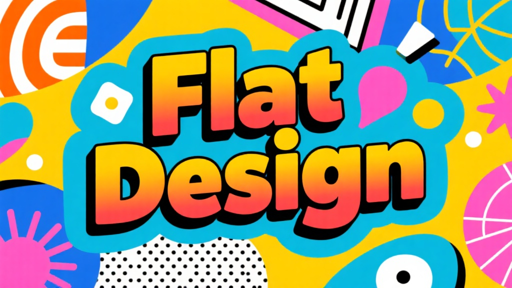 Um design plano elegante