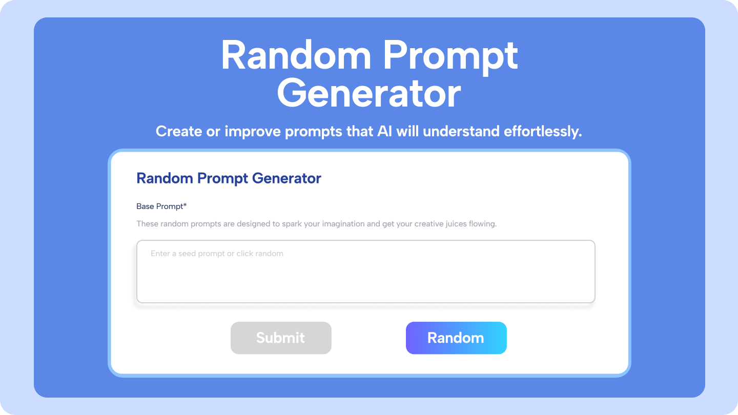 Geradores de Prompt Aleatórios
