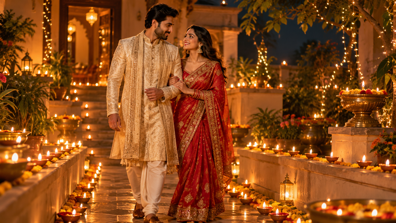 How to Create a Romantic Diwali Couple Video Using AI | Dreamina