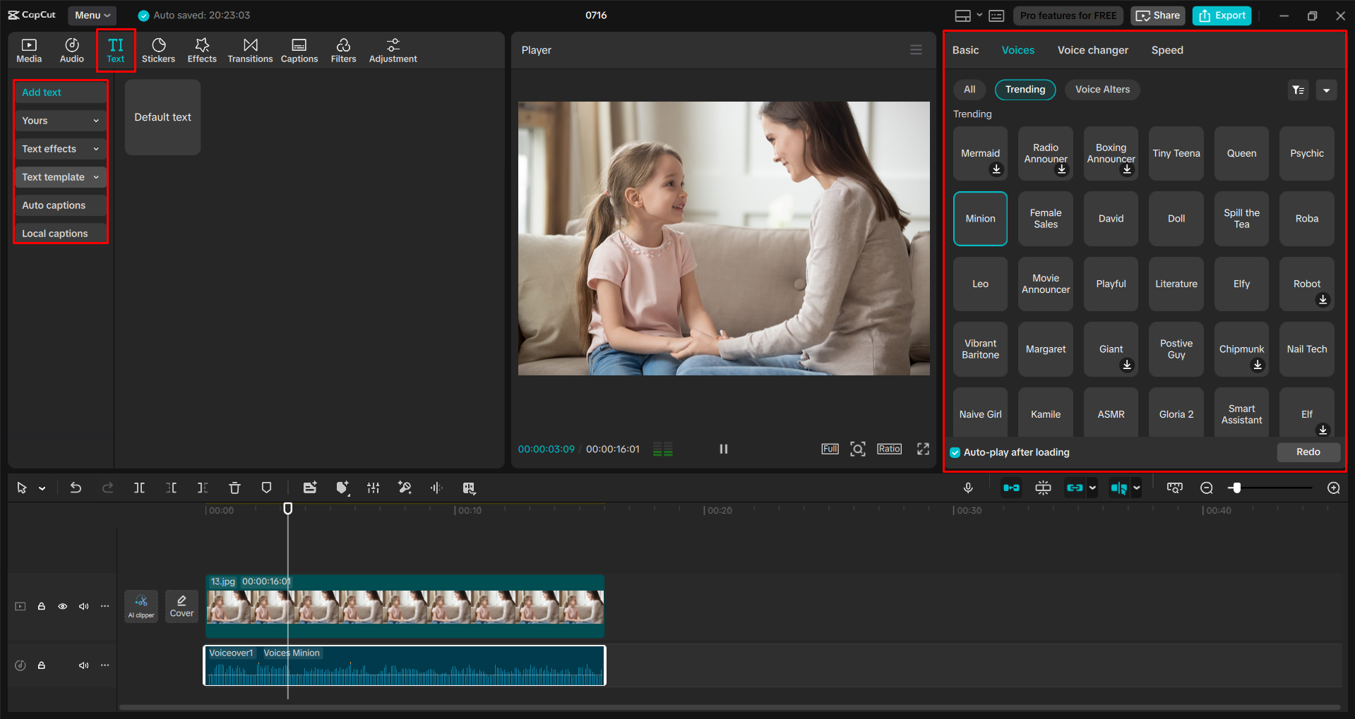 Customizing the audio in a video with the CapCut desktop video editor