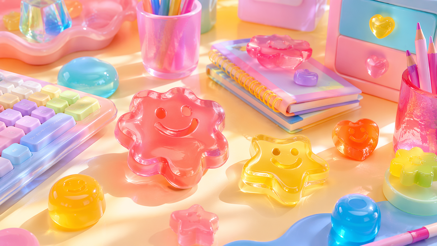 Dreamina kidcore filter prompt beispiel 4: Spielplatzobjekt Flat Lay