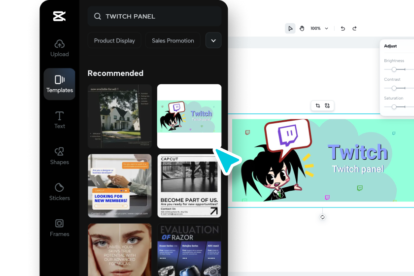 Přizpůsobte svůj design emote Twitch
