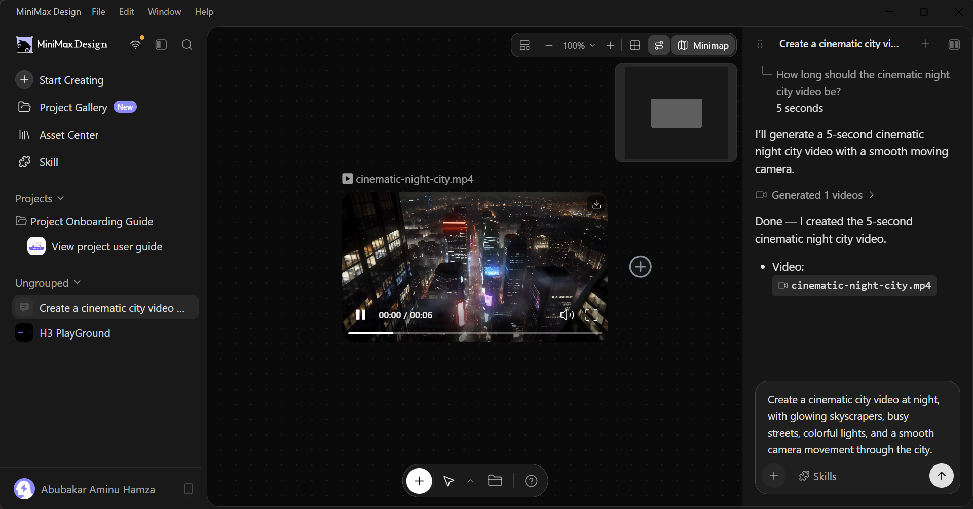 Load a workflow and render