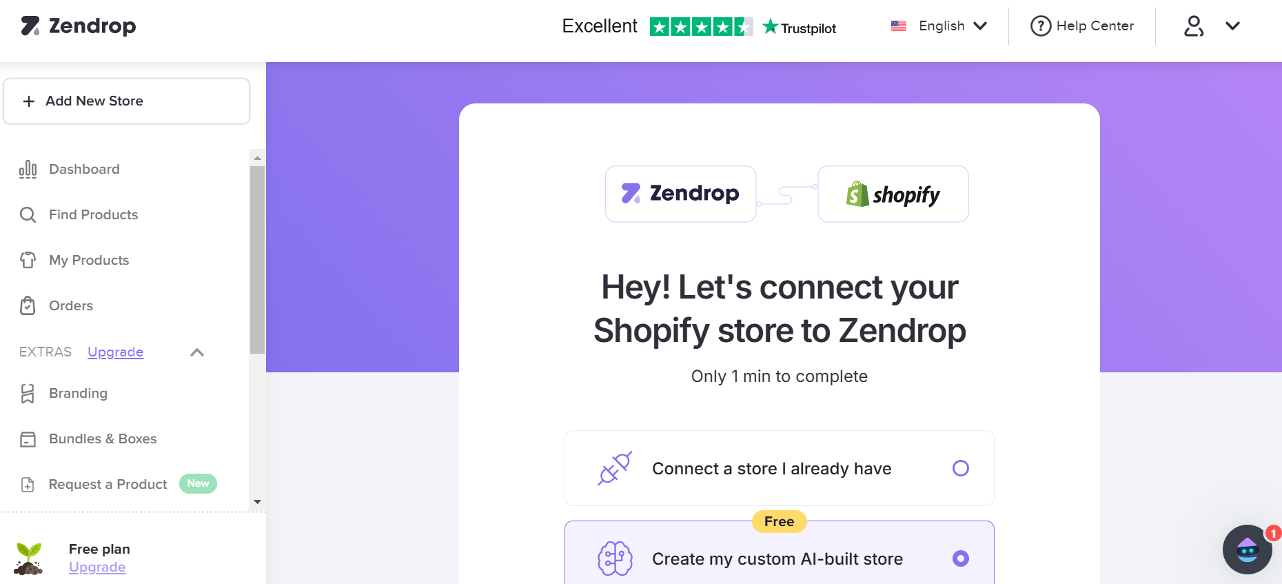 Zendrop dropshipping interface