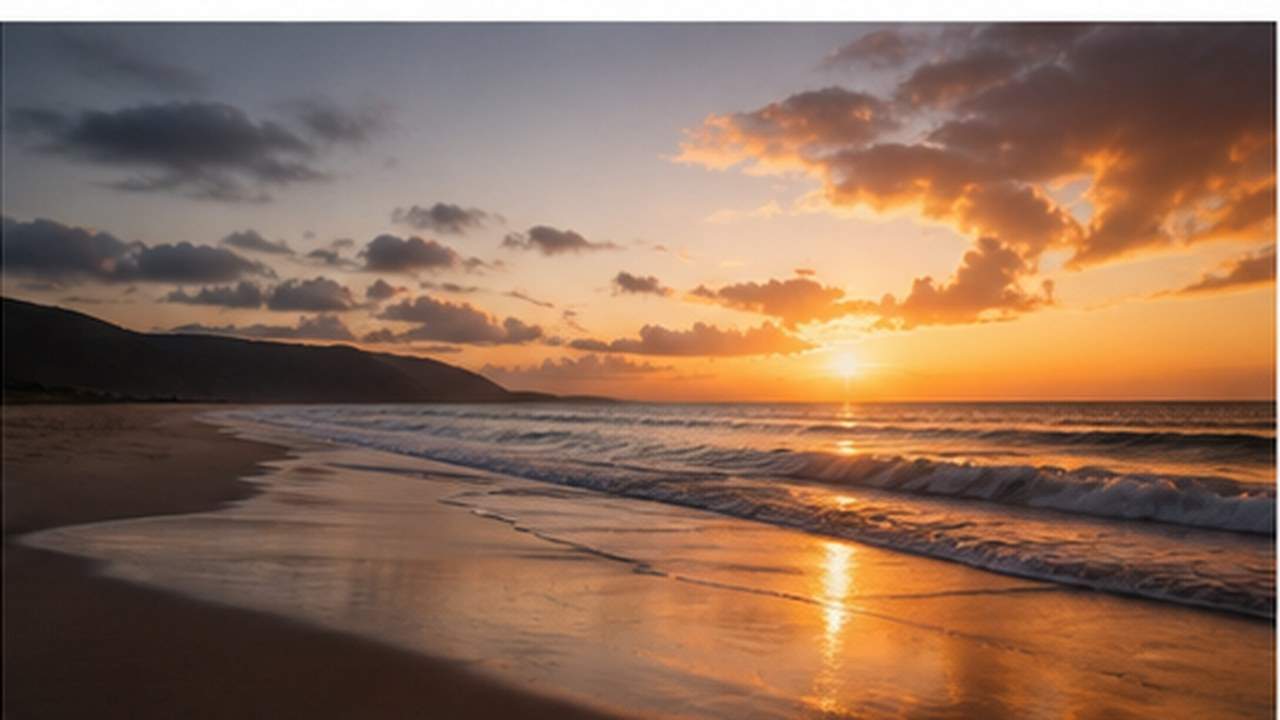Sunset Slow Motion Video Maker prompt result 1