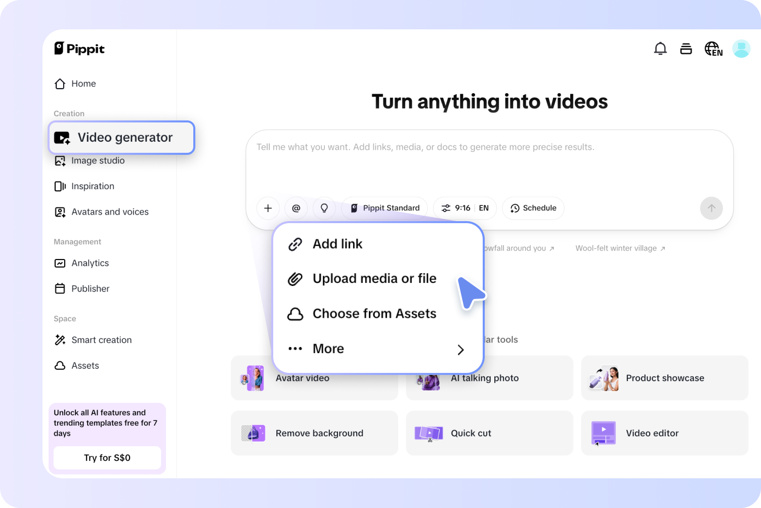 Open the video editor