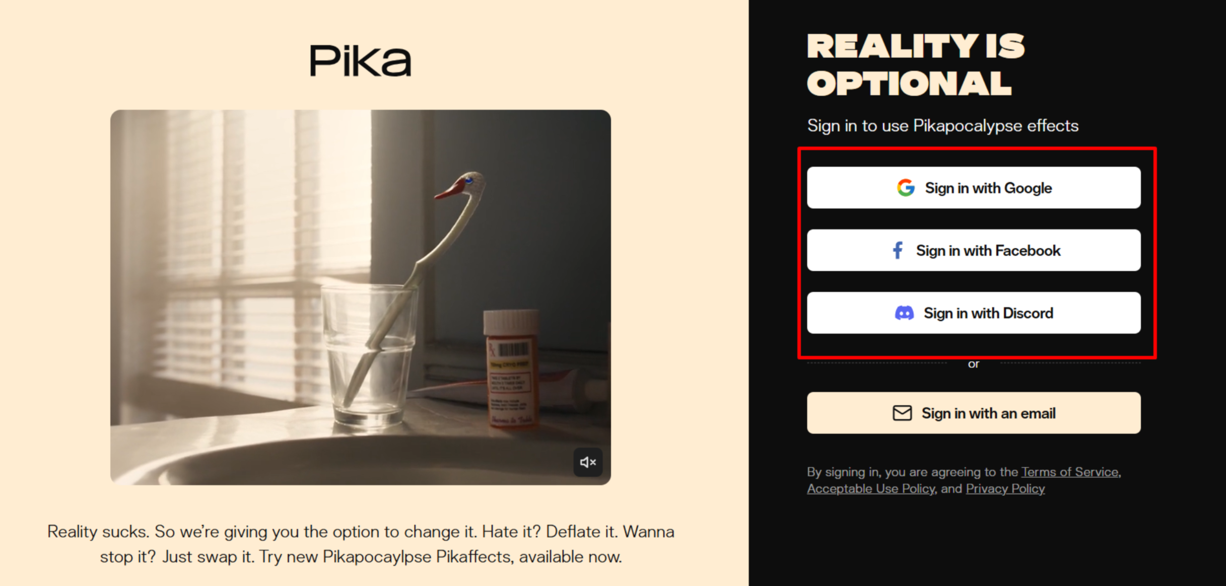 Pika Labs AI metinden videoya hesap oluşturma