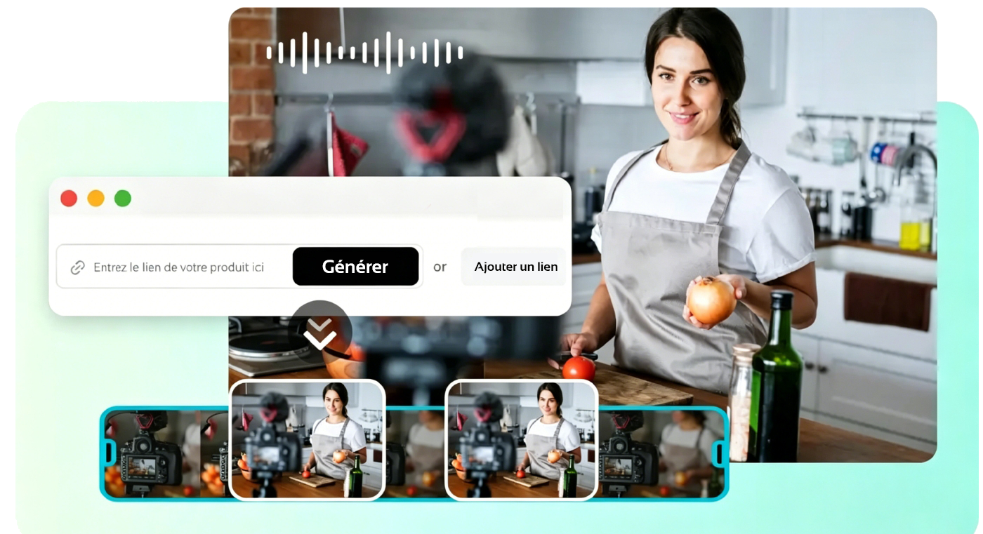 Génération de vidéo IA à partir de liens produits