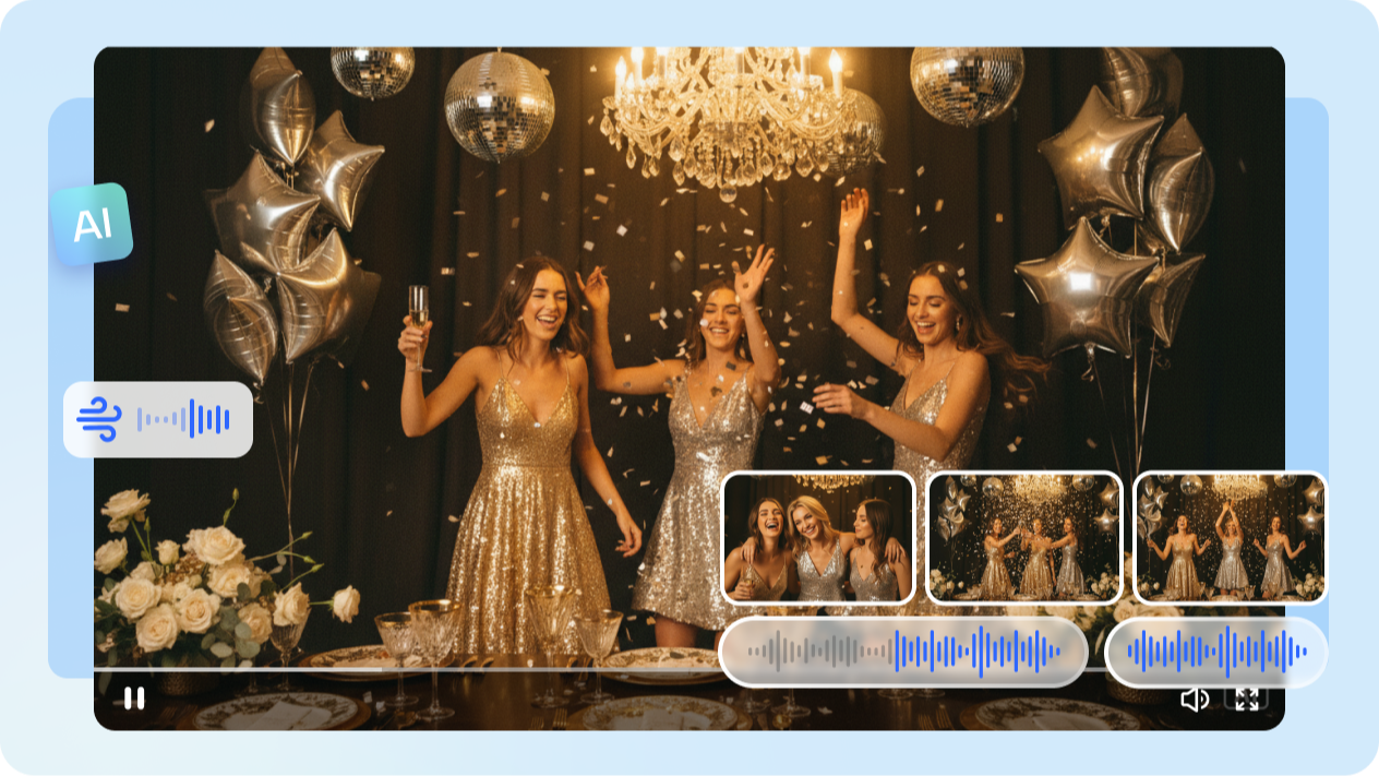 すべてのビデオに誕生日の音楽を自動的に重ねる