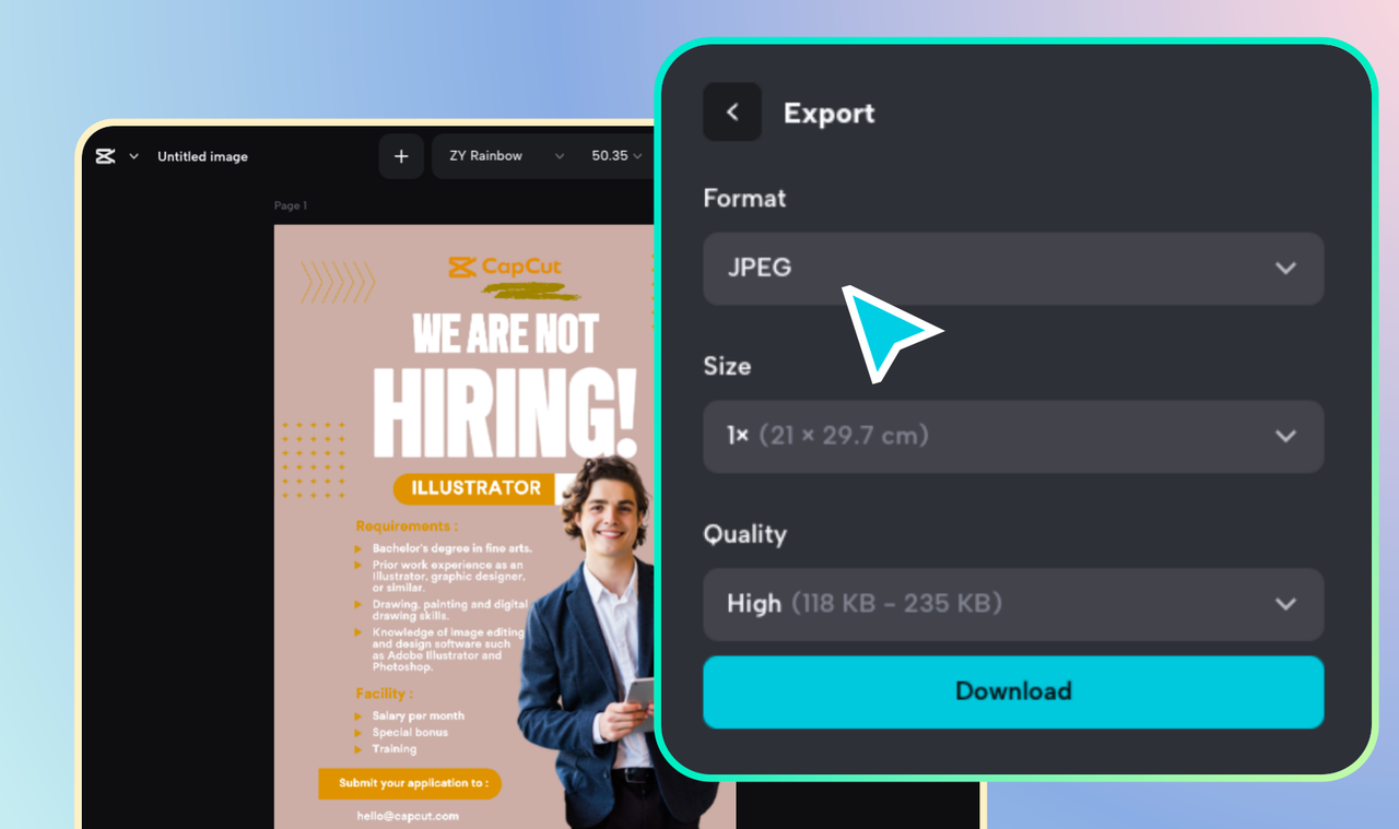 Download and share your flyer