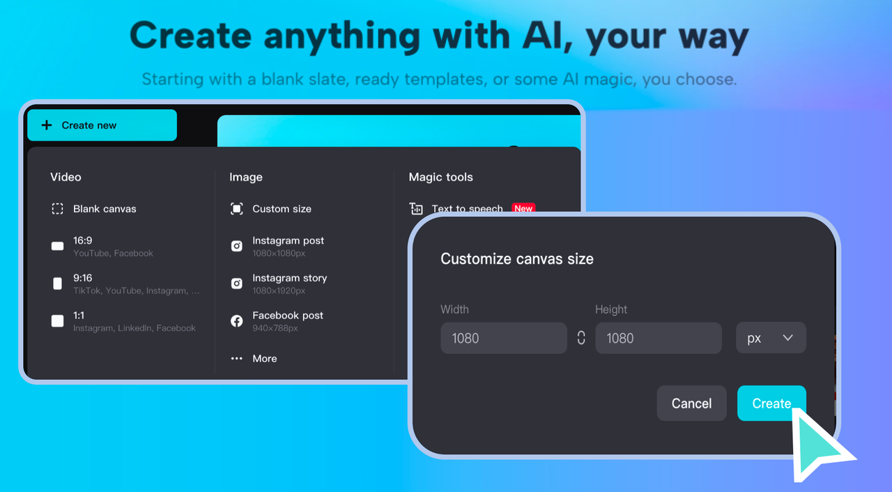 Create a new project