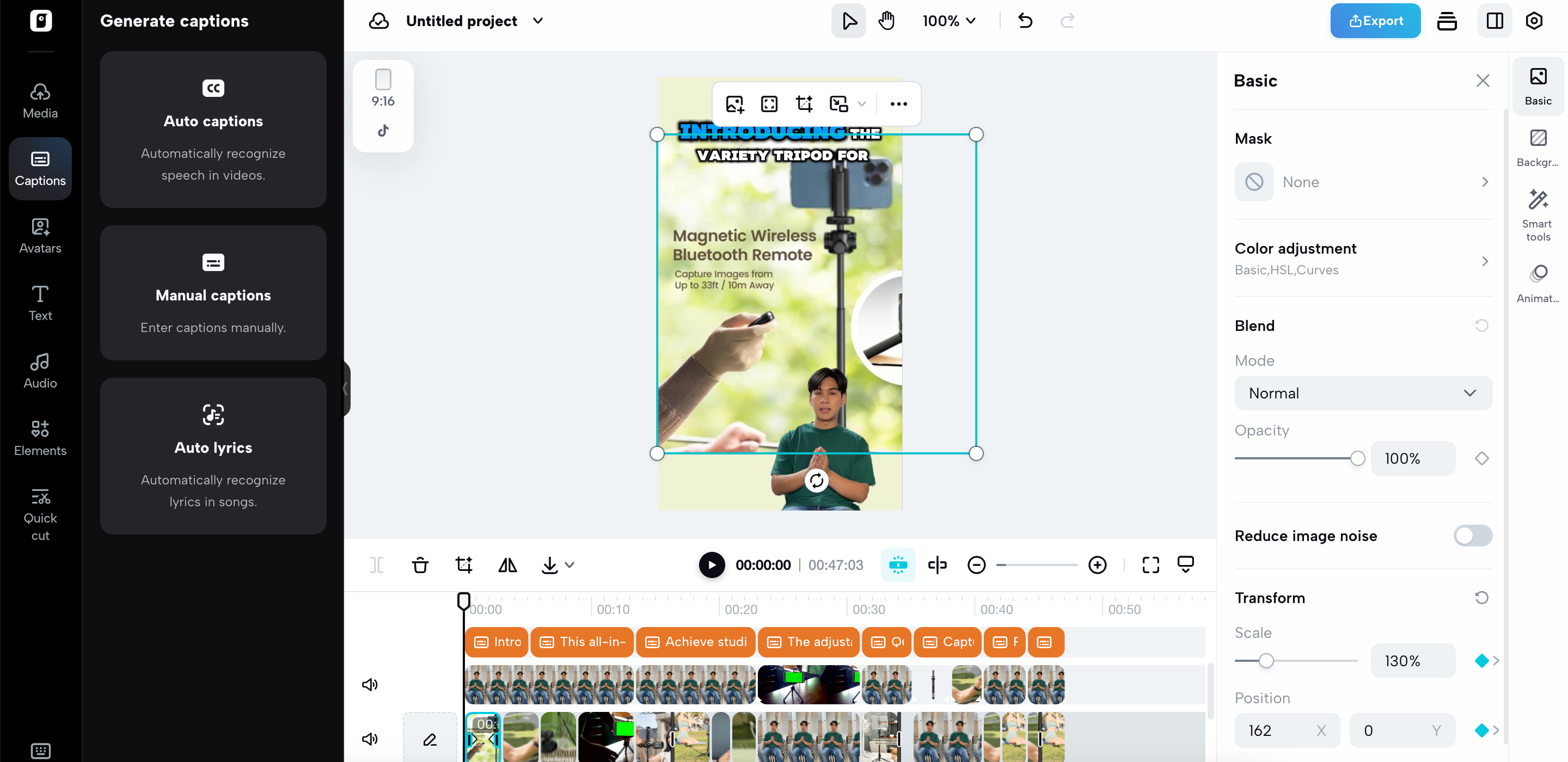 Fine-tune your video