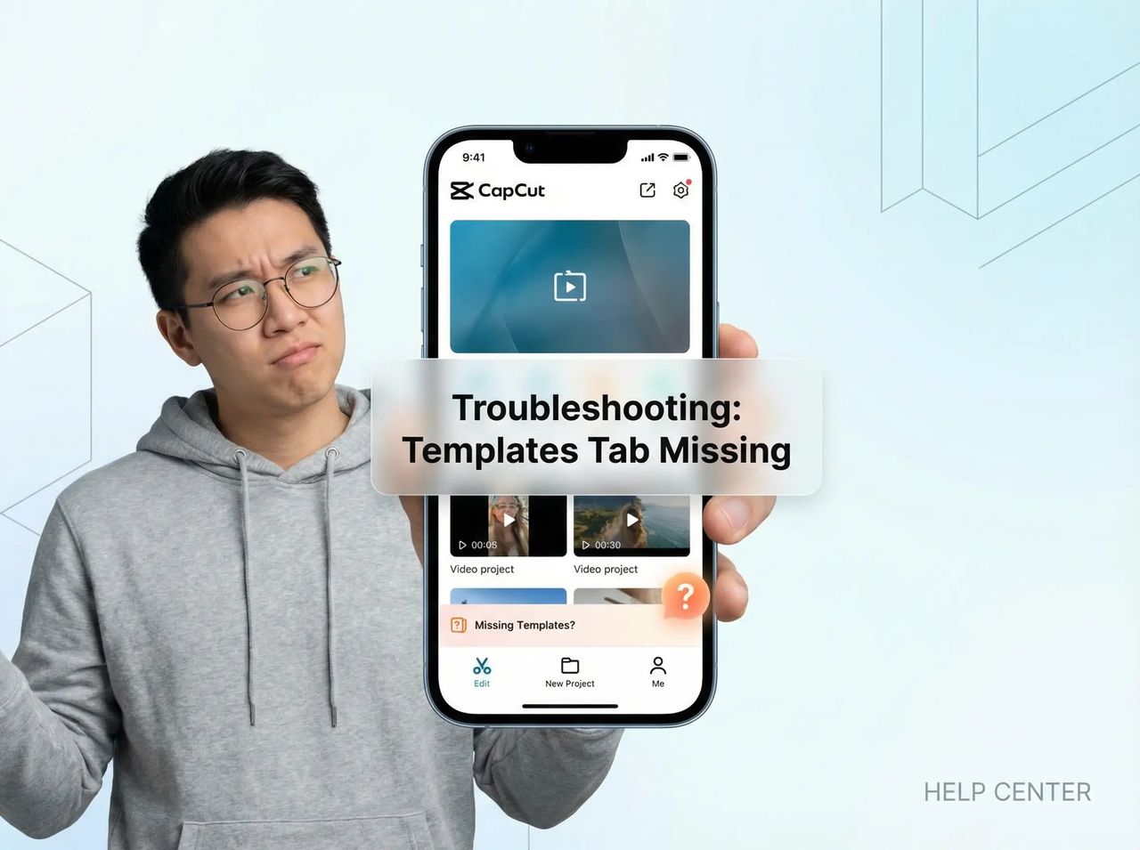 templates tabe missing on CapCut
