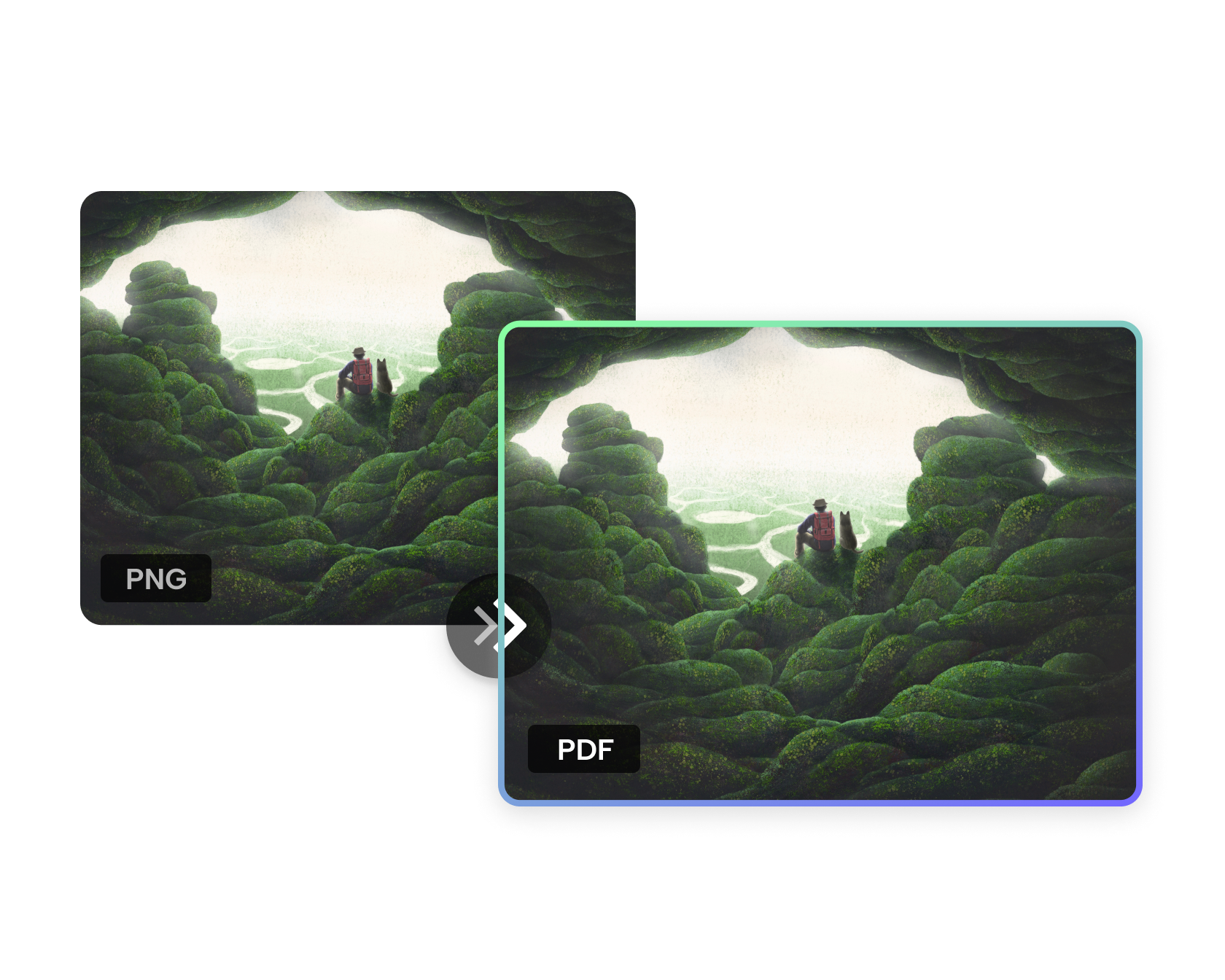Convert PNG to PDF Online