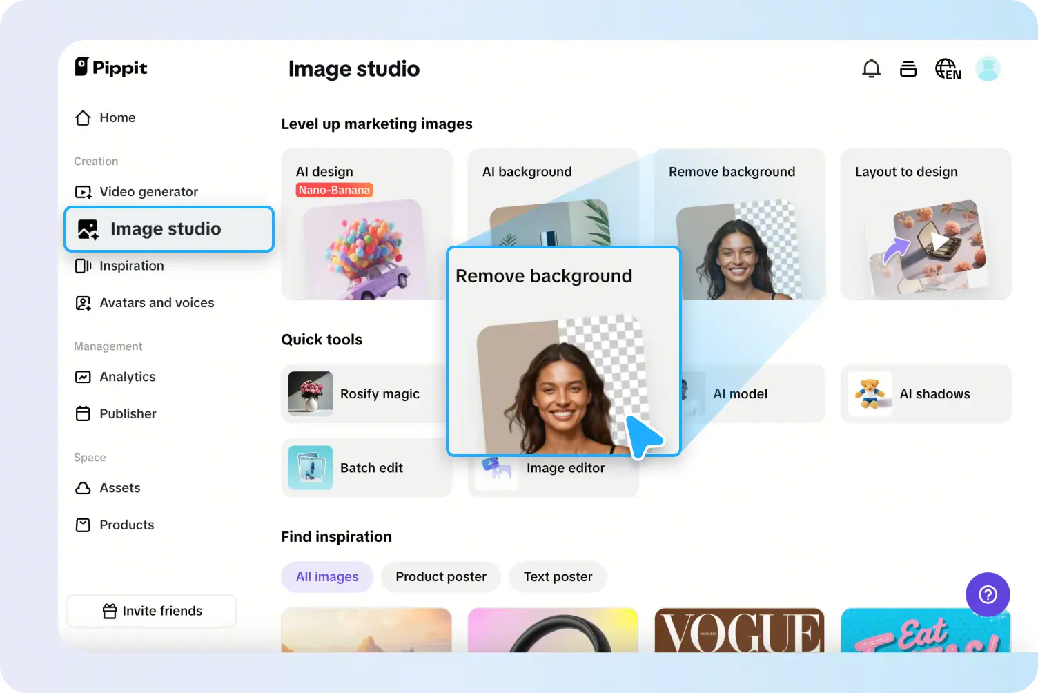 site web Pippit