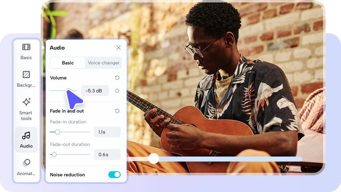Enhance with advanced audio editing toolkit