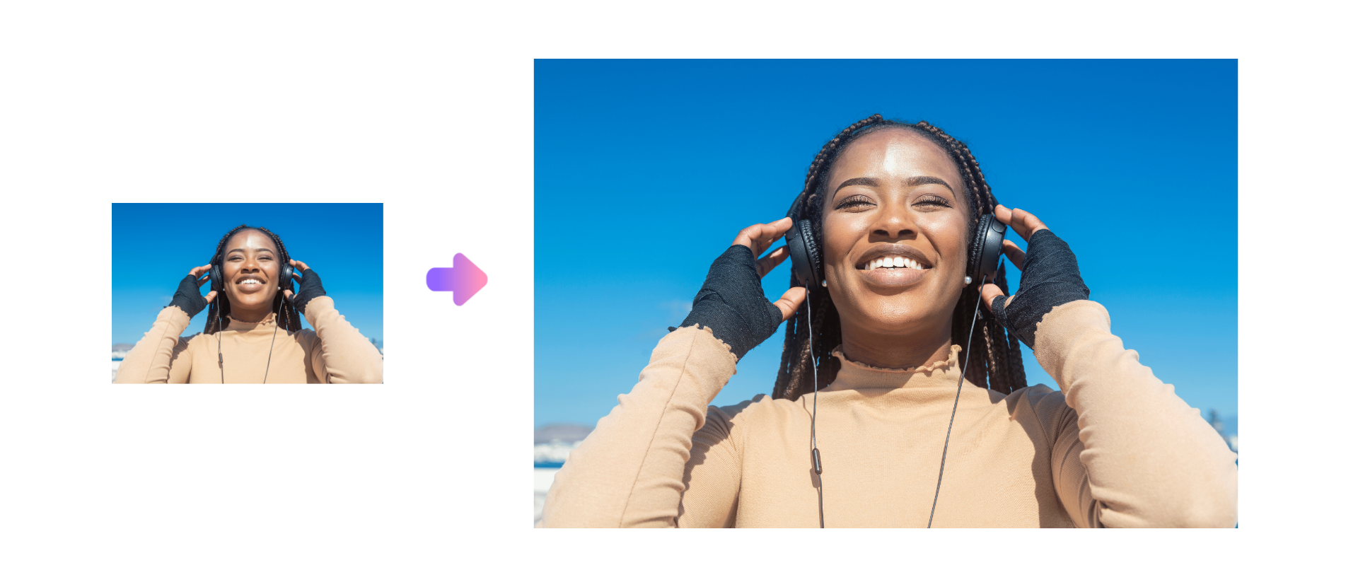 HD gehobener Maßstab