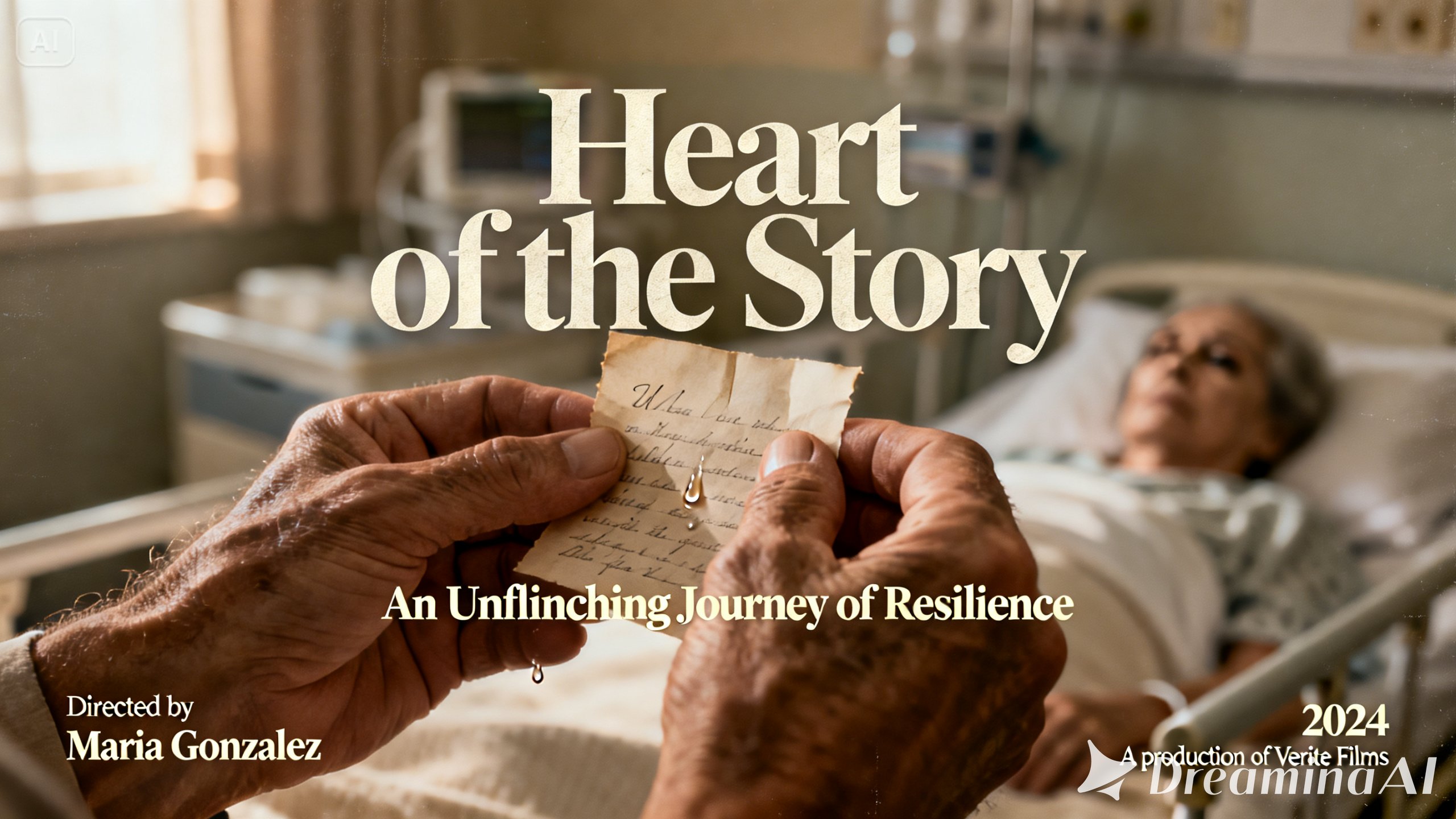 Documentary poster featuring a still from the film that conveys high emotional impact