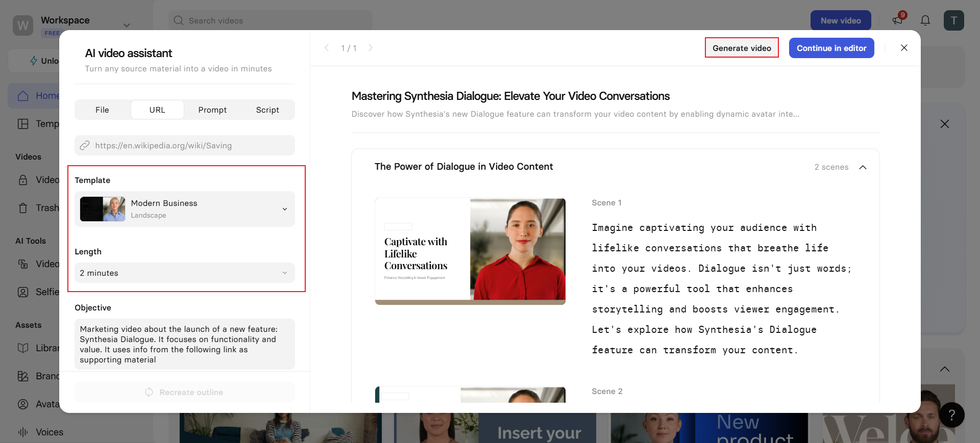 Animação de vídeo de texto