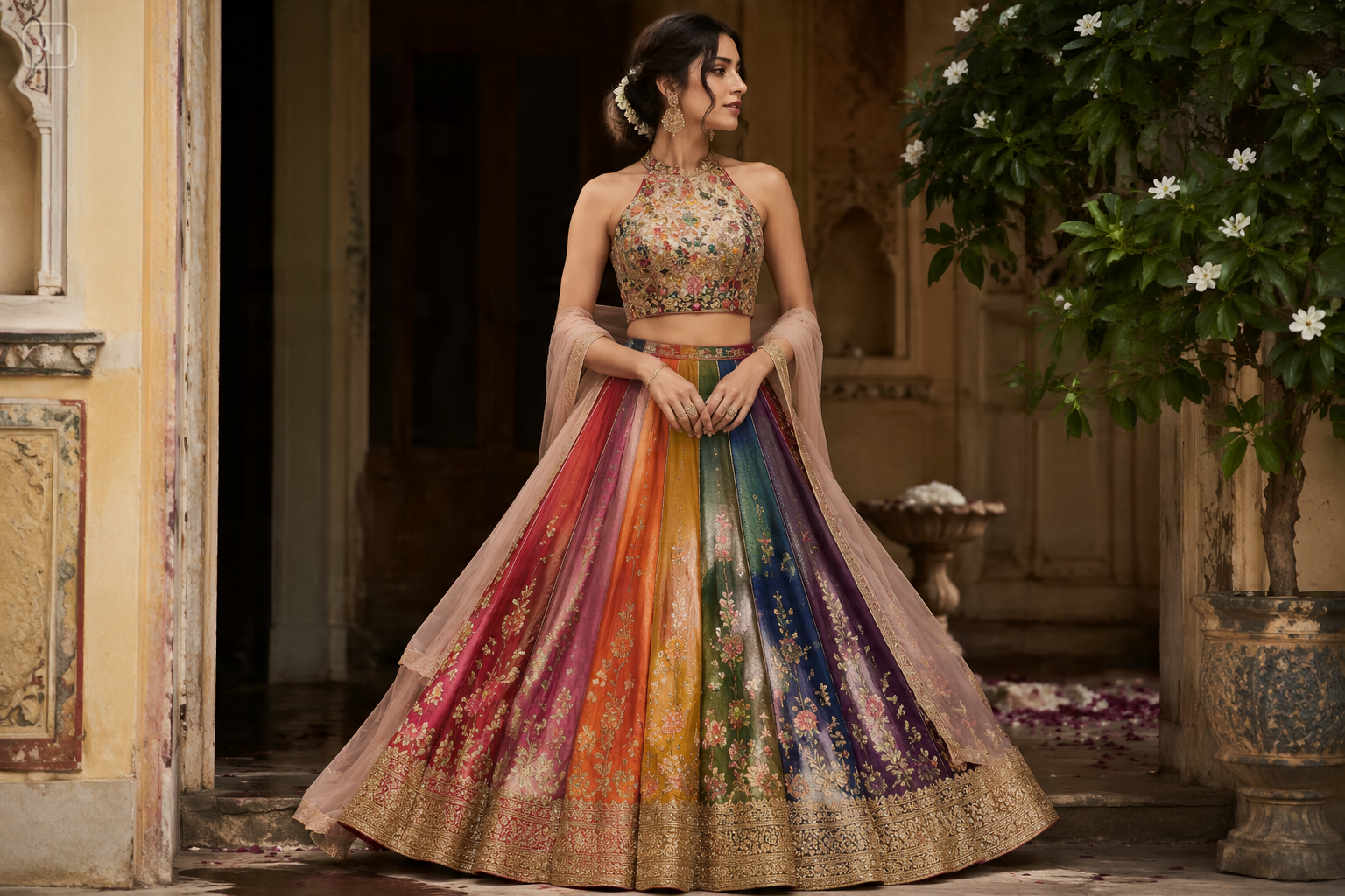 prompt gesehen mädchen lehenga