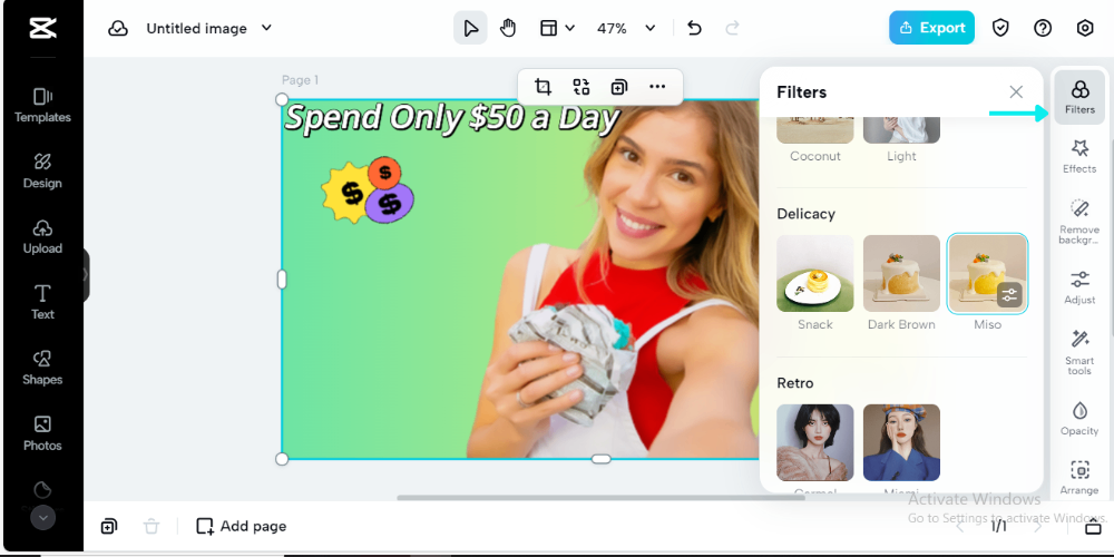 add filters