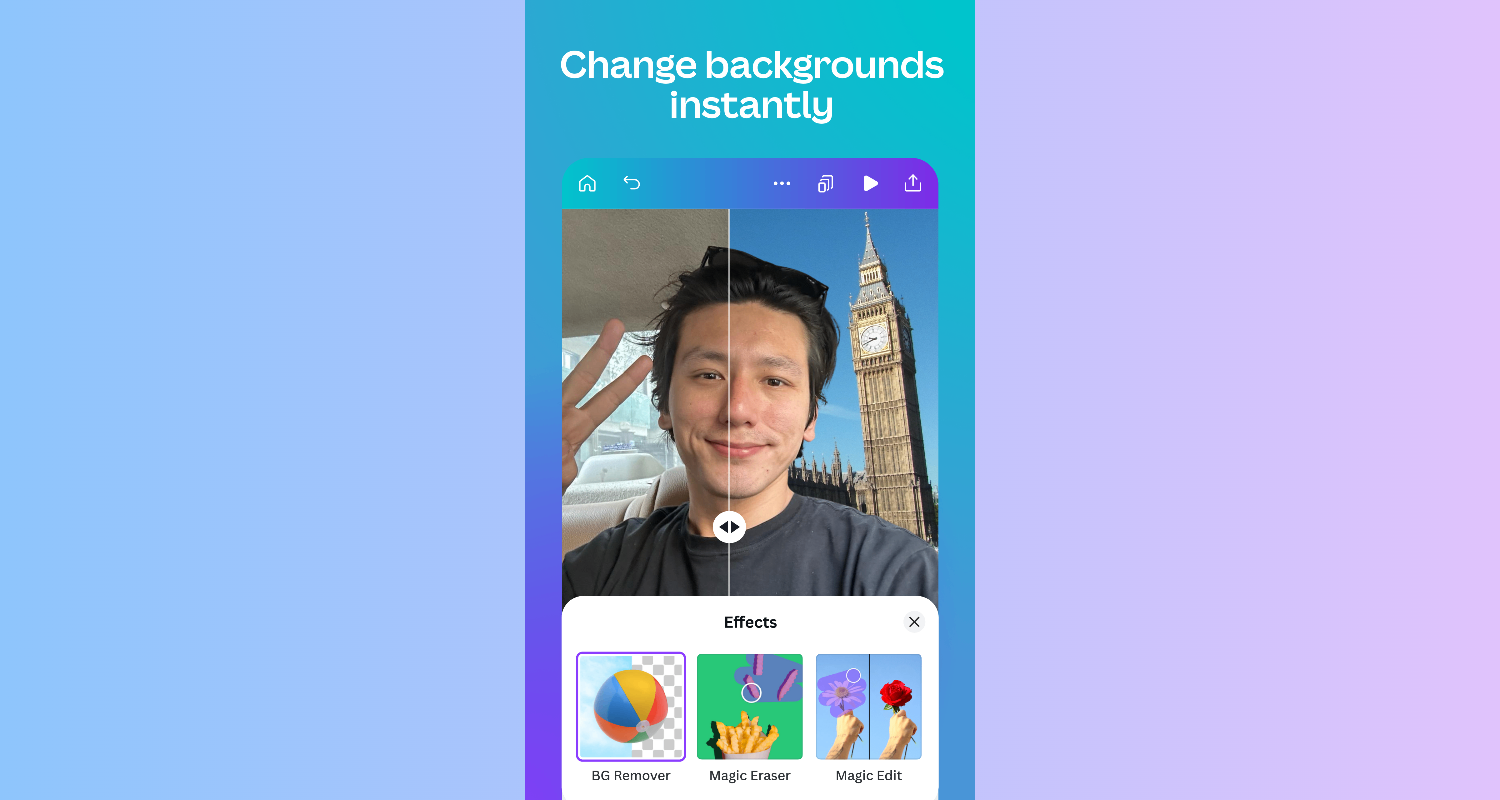Canva app BG remover