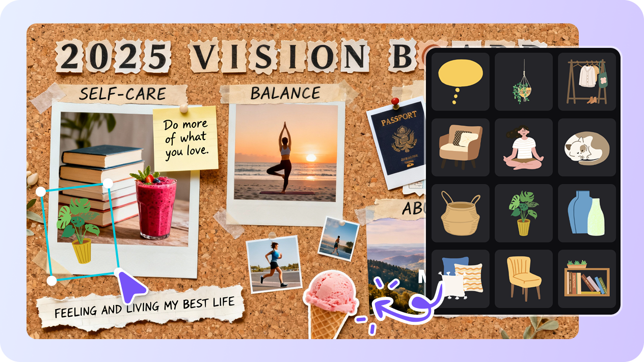 Design with personalized colors, fonts, and icons