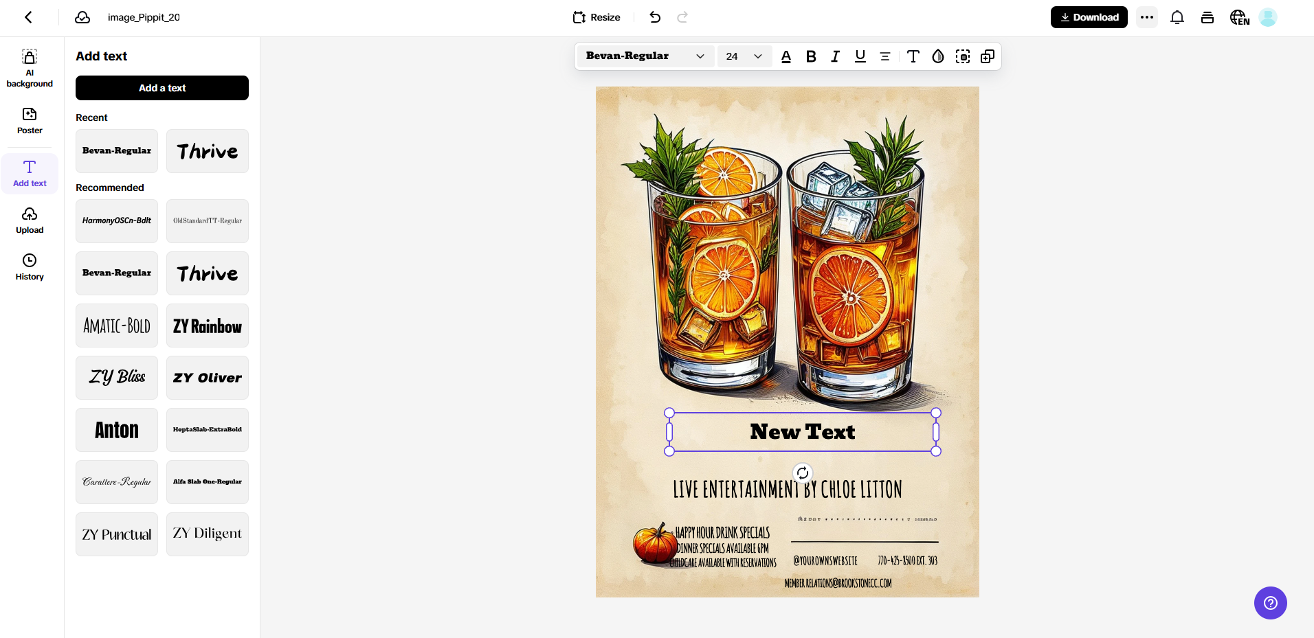 Smart text and overlays