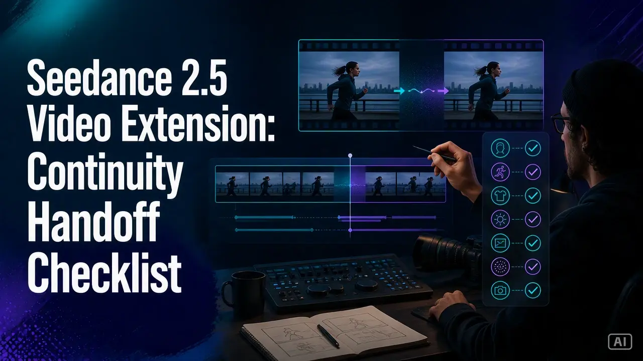 Editorial cover for Seedance 2.5 Video Extension: Continuity Handoff Checklist