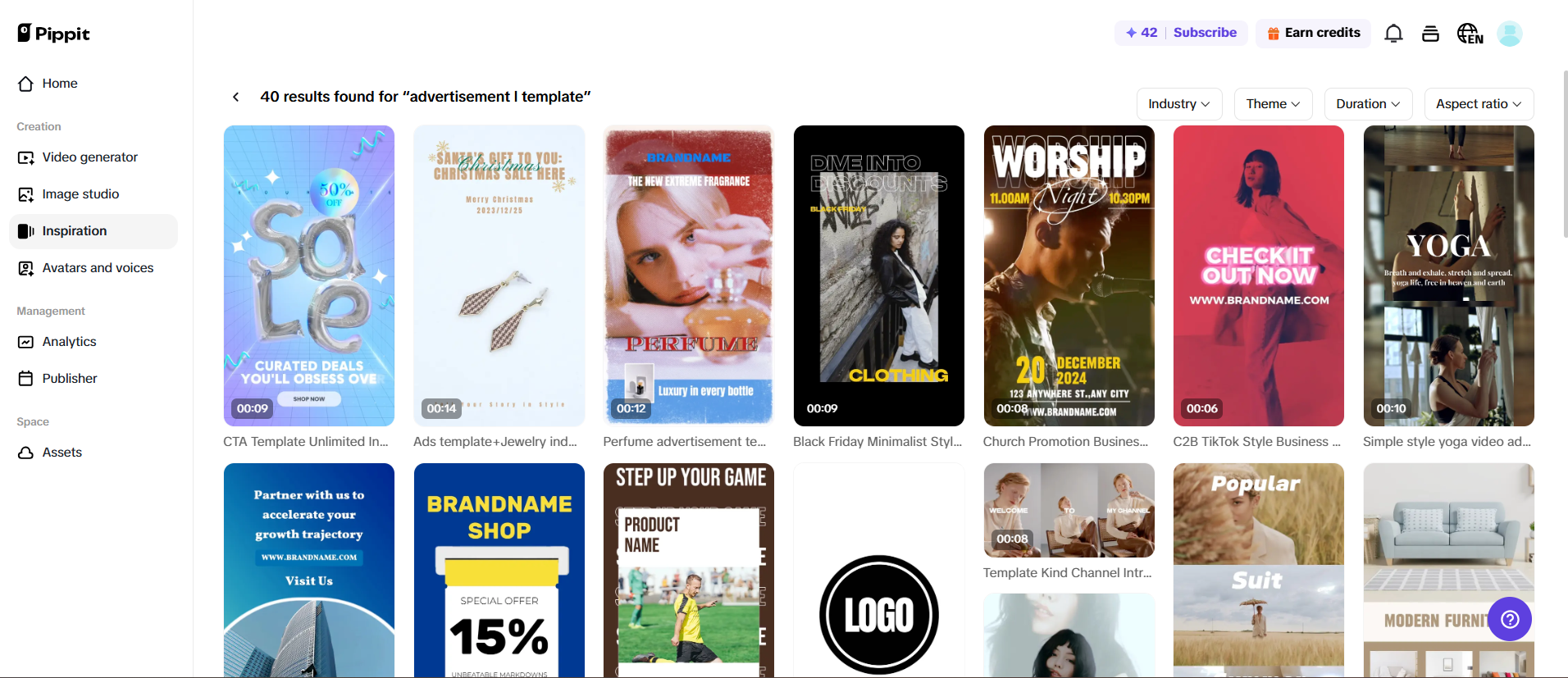 Crie vários modelos