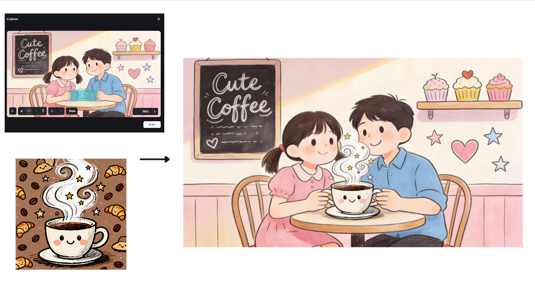 Dreamina 'da etkileşimli düzenleme özelliği