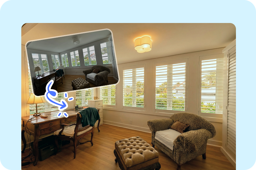 Bright interior/exterior photos