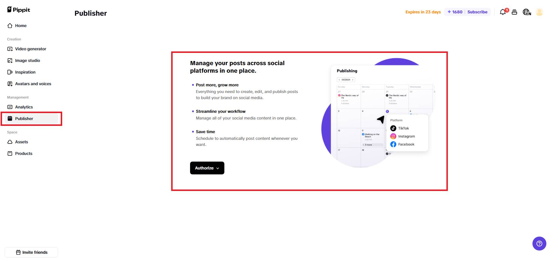 Connect your Instagram account
