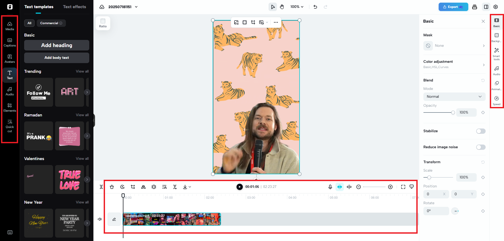 Finalize your video