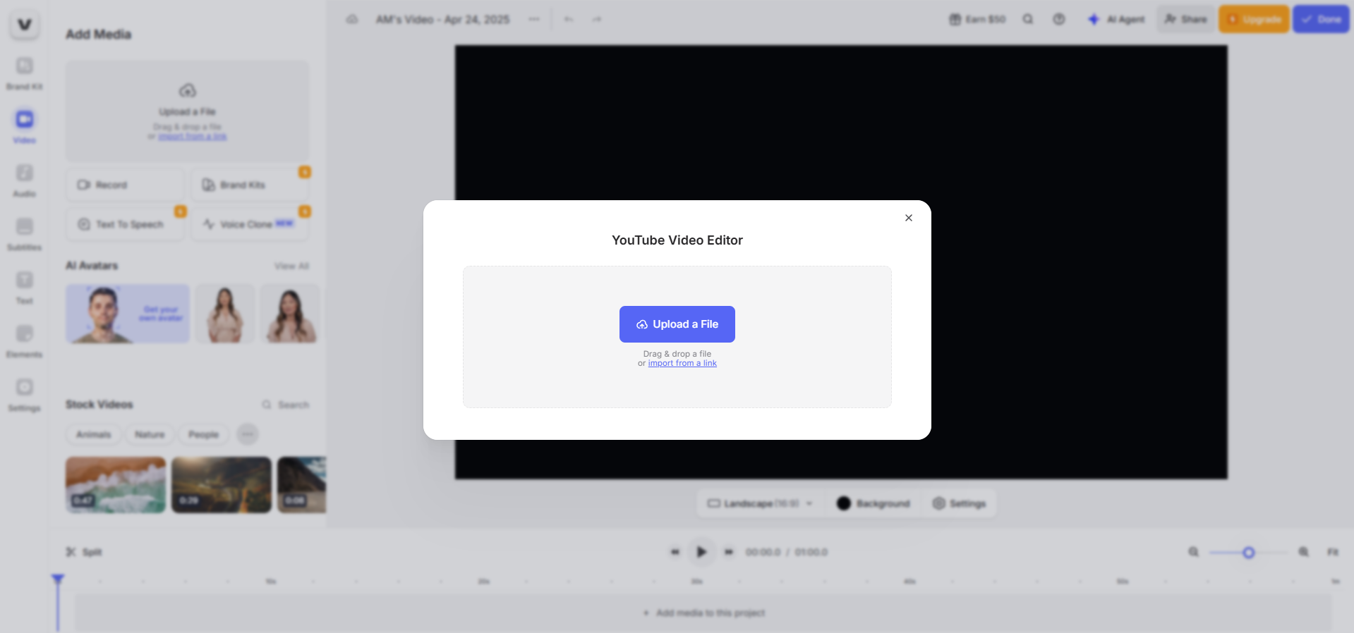 Upload your video