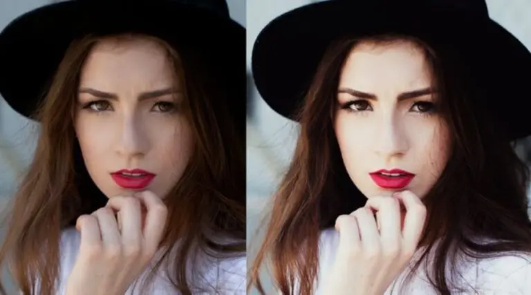 Image showing an edited photo with a high contrast style