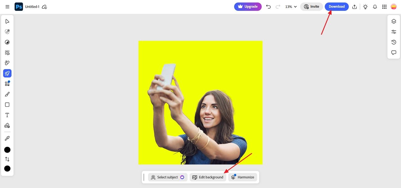 Tải xuống hình ảnh cuối cùng từ Photoshop.