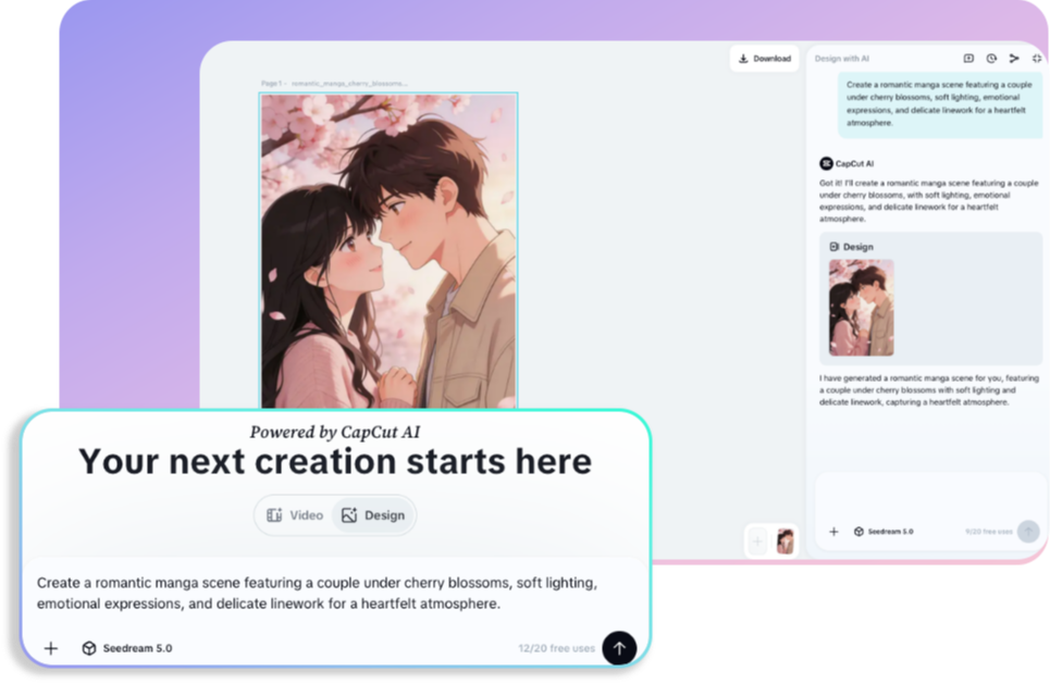 Generate and refine your AI manga