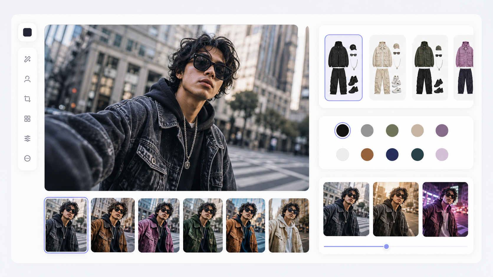 Street fashion self portrait prompt example